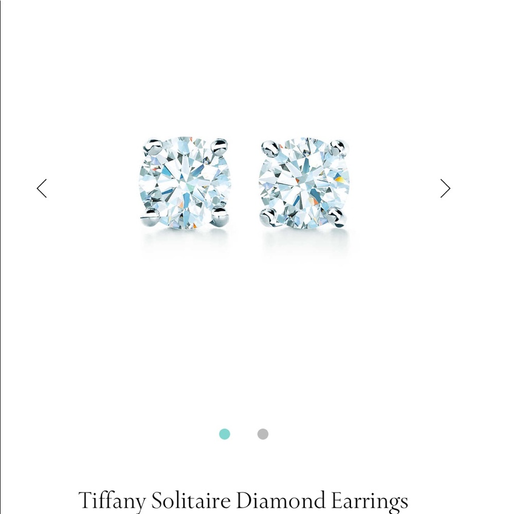 Tiffany quarter carat diamond earrings